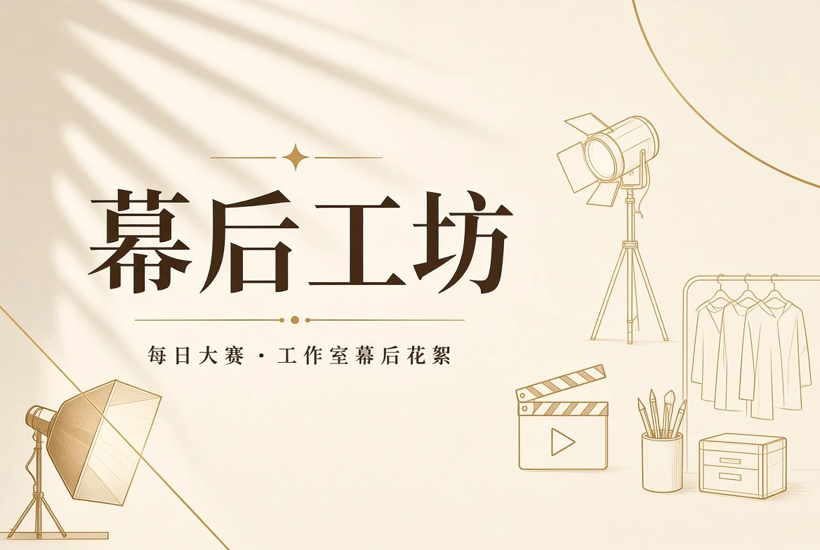 舞台后台制作与彩排场景